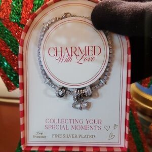 Silver Plated Charm Bracelet